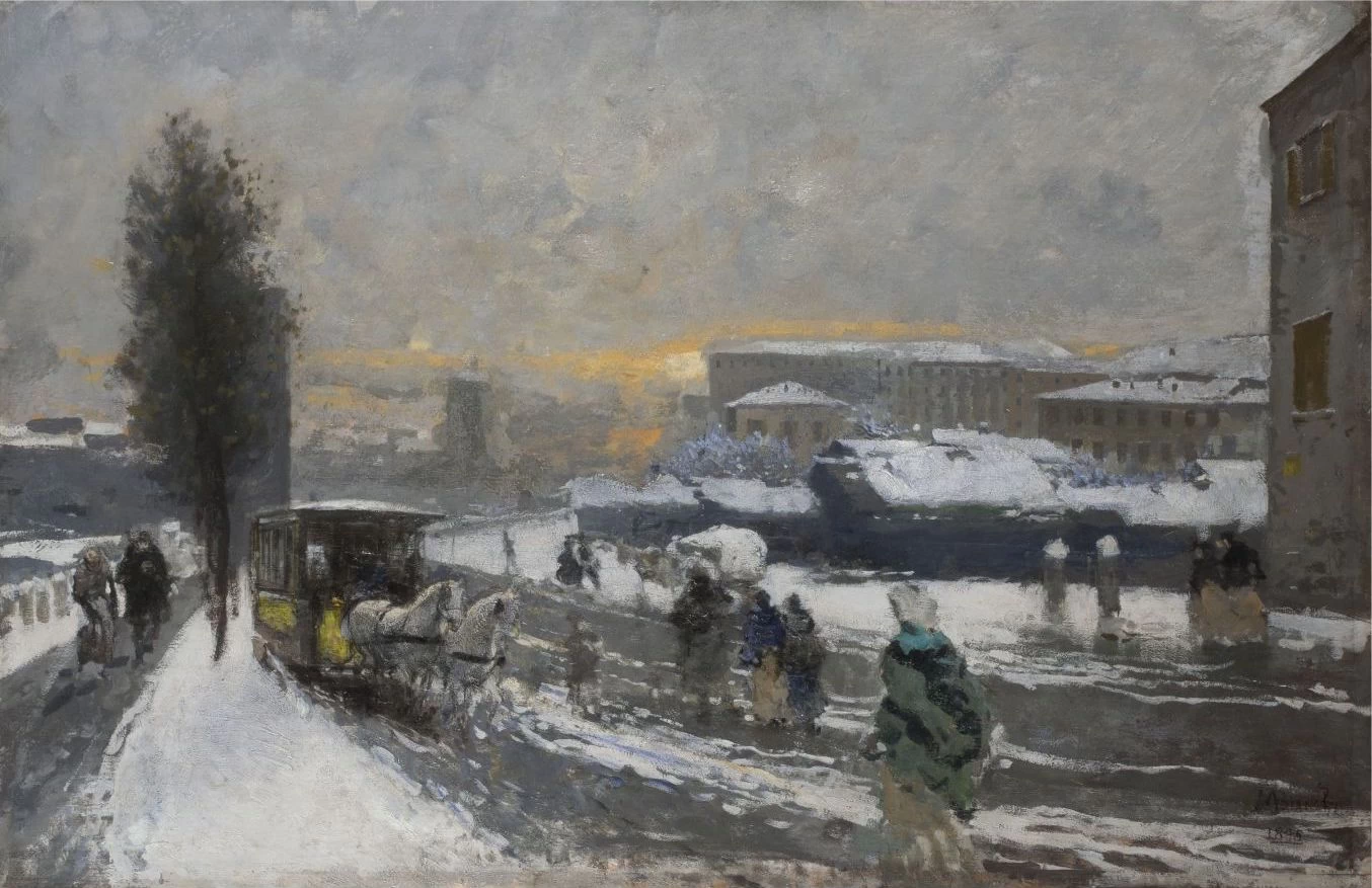 Neve a Milano - Gallerie Maspes, Milano